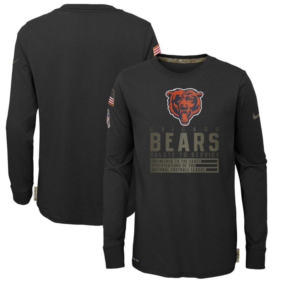 Nike Chicago Bears Salute to Service Long‎ Sleeve Shirt | Size M